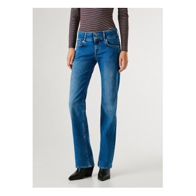 Pepe Jeans für Damen. PL20484854FE Blaue Straight-Jeans ?Venus? (28/34), Lässig, Baumwolle, Denim Pepe Jeans für Damen. PL20484854FE Blaue Straight-Jeans ?Venus? (28/34), Lässig, Baumwolle, Denim
