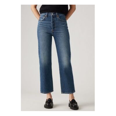Levi's für Damen. 72693-0218 Gerade geschnittene, knöchellange Jeans von Ribcage in Blau (27/29), Lässig, Baumwolle, Denim Levi's für Damen. 72693-0218 Gerade geschnittene, knöchellange Jeans von Ribcage in Blau (27/29), Lässig, Baumwolle, Denim