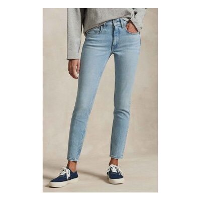 Polo Ralph Lauren für Damen. 211969388001 Blaue Super-Slim-Jeans mit mittlerer Leibhöhe (25/32), Lässig, Baumwolle, Denim Polo Ralph Lauren für Damen. 211969388001 Blaue Super-Slim-Jeans mit mittlerer Leibhöhe (25/32), Lässig, Baumwolle, Denim