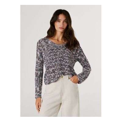 Pepe Jeans für Damen. PL7000114 Mehrfarbiger Koda-Pullover (M), Lässig, Acryl, Langarm Pepe Jeans für Damen. PL7000114 Mehrfarbiger Koda-Pullover (M), Lässig, Acryl, Langarm