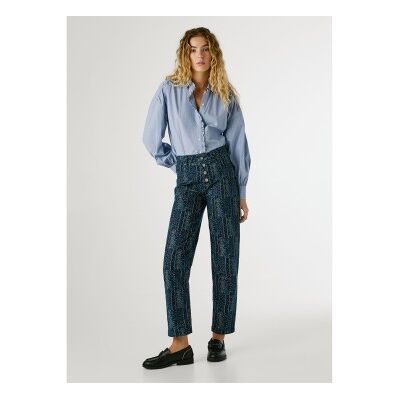 Pepe Jeans für Damen. PL2100004 Hose ?Tini? in Marineblau (M), Lässig, Baumwolle Pepe Jeans für Damen. PL2100004 Hose ?Tini? in Marineblau (M), Lässig, Baumwolle