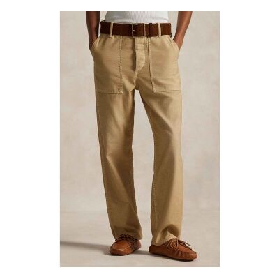 Polo Ralph Lauren für Damen. 211978634001 Beigefarbene Ricky-Hose (38), Lässig, Baumwolle Polo Ralph Lauren für Damen. 211978634001 Beigefarbene Ricky-Hose (38), Lässig, Baumwolle