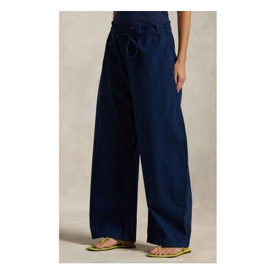 Polo Ralph Lauren für Damen. 211A93150002 Hose ?Curved? in Marineblau (S), Lässig, Baumwolle Polo Ralph Lauren für Damen. 211A93150002 Hose ?Curved? in Marineblau (S), Lässig, Baumwolle