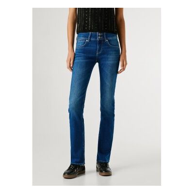 Pepe Jeans für Damen. PL20472984UA Blaue Slim-Fit-Jeans ?Venus? (28/32), Lässig, Baumwolle, Denim Pepe Jeans für Damen. PL20472984UA Blaue Slim-Fit-Jeans ?Venus? (28/32), Lässig, Baumwolle, Denim