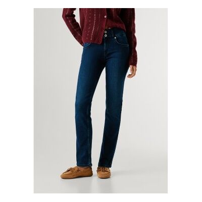 Pepe Jeans für Damen. PL20508747FB Slim-Fit-Jeans ?Push Up? in Marineblau (33/32), Lässig, Baumwolle, Denim Pepe Jeans für Damen. PL20508747FB Slim-Fit-Jeans ?Push Up? in Marineblau (33/32), Lässig, Baumwolle, Denim