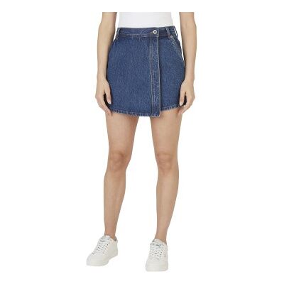 Pepe Jeans für Damen. PL801187ID3 Skort in normaler Passform Hw (31), Blau, Lässig, Baumwolle, Denim, Nachhaltig Pepe Jeans für Damen. PL801187ID3 Skort in normaler Passform Hw (31), Blau, Lässig, Baumwolle, Denim, Nachhaltig