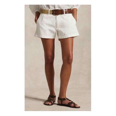 Polo Ralph Lauren für Damen. 211963798002 Chino-Shorts aus Baumwolle in Weiß (38), Lässig Polo Ralph Lauren für Damen. 211963798002 Chino-Shorts aus Baumwolle in Weiß (38), Lässig