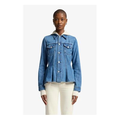 7 For All Mankind für Damen. 7U400E381BB Jacke Hilo blau (XS), Lässig, Baumwolle, Denim 7 For All Mankind für Damen. 7U400E381BB Jacke Hilo blau (XS), Lässig, Baumwolle, Denim