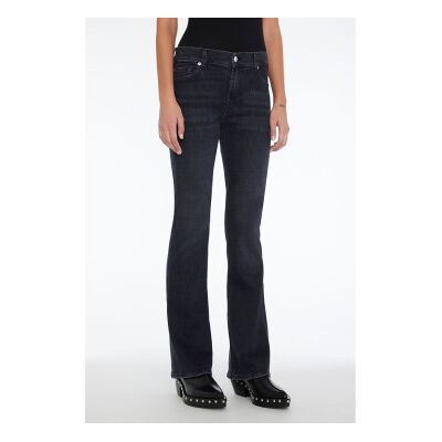 7 For All Mankind für Damen. JSWBC340SP Bootcut-Jeans mit halbhohem Bund schwarz (29), Lässig 7 For All Mankind für Damen. JSWBC340SP Bootcut-Jeans mit halbhohem Bund schwarz (29), Lässig