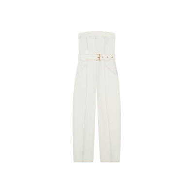 Giorgio Armani A X Armani Exchange für Damen. XW002255AF21335M0054 Weißer Marca-Overall weiß (M), Lässig, Baumwolle Giorgio Armani A X Armani Exchange für Damen. XW002255AF21335M0054 Weißer Marca-Overall weiß (M), Lässig, Baumwolle