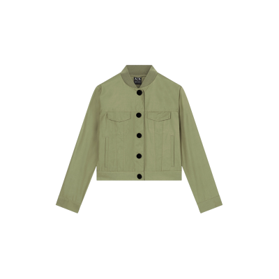 Giorgio Armani A X Armani Exchange für Damen. XW002004AF18863U7043 Utility-Jacke grün (XS), Lässig, Baumwolle Giorgio Armani A X Armani Exchange für Damen. XW002004AF18863U7043 Utility-Jacke grün (XS), Lässig, Baumwolle