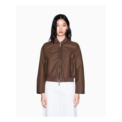 Giorgio Armani A X Armani Exchange für Damen. XW002303AF21528U6136 Definition Jacke braun (XS), Lässig, Polyester Giorgio Armani A X Armani Exchange für Damen. XW002303AF21528U6136 Definition Jacke braun (XS), Lässig, Polyester