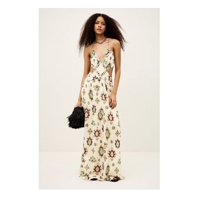 BA&SH; für Damen. 1E26OMEL Omelia Kleid beige (38), Lässig, Mehrfarbig, Baumwolle, Ärmellos / Hosenträger BA&SH; für Damen. 1E26OMEL Omelia Kleid beige (38), Lässig, Mehrfarbig, Baumwolle, Ärmellos / Hosenträger
