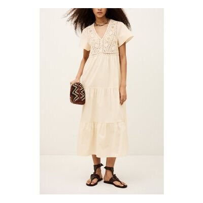 BA&SH; für Damen. 1E26SAND Sandfarbenes beigefarbenes Kleid (34), Lässig, Baumwolle, Kurzarm BA&SH; für Damen. 1E26SAND Sandfarbenes beigefarbenes Kleid (34), Lässig, Baumwolle, Kurzarm