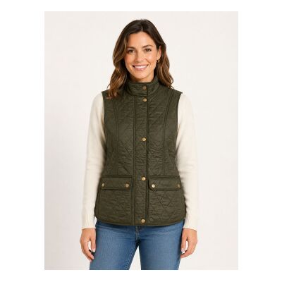 Barbour für Damen. LGI0017 Wray Quilted Weste grün (S), Lässig, Polyamid Barbour für Damen. LGI0017 Wray Quilted Weste grün (S), Lässig, Polyamid