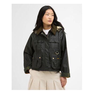 Barbour für Damen. LWX1530 Liza Waxed Jacket schwarz (M), Lässig, Baumwolle Barbour für Damen. LWX1530 Liza Waxed Jacket schwarz (M), Lässig, Baumwolle