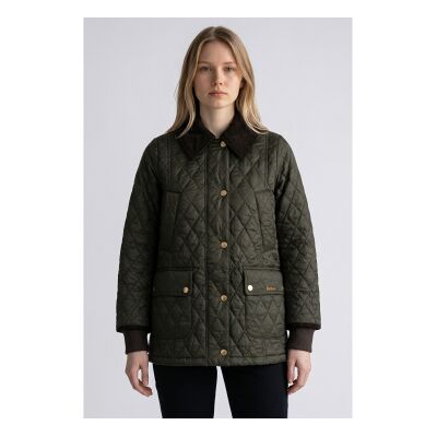 Barbour für Damen. LQU1849 Jacke Modern Beadnell Quilted grün (L), Lässig, Polyamid Barbour für Damen. LQU1849 Jacke Modern Beadnell Quilted grün (L), Lässig, Polyamid
