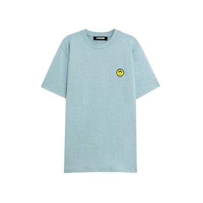 Barrow Unisex. S5BWUATH087 Lisa T-shirt blau (XL), Lässig, Baumwolle, Kurzarm Barrow Unisex. S5BWUATH087 Lisa T-shirt blau (XL), Lässig, Baumwolle, Kurzarm