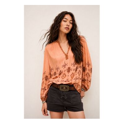 BA&SH; für Damen. 1E26ZATO Bluse Zato orange (36), Lässig, Viskose, Langarm BA&SH; für Damen. 1E26ZATO Bluse Zato orange (36), Lässig, Viskose, Langarm