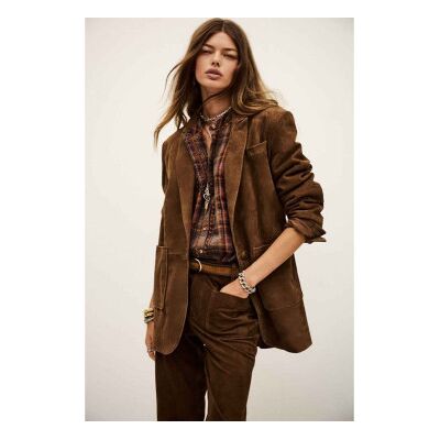 BA&SH; für Damen. 1H25MOST Mosty Jacke braun (34), Lässig, Leder, Langarm BA&SH; für Damen. 1H25MOST Mosty Jacke braun (34), Lässig, Leder, Langarm