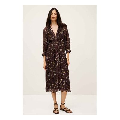 BA&SH; für Damen. 1H25KARL Karla Braunes Kleid (36), Lässig, Viskose, Langarm BA&SH; für Damen. 1H25KARL Karla Braunes Kleid (36), Lässig, Viskose, Langarm