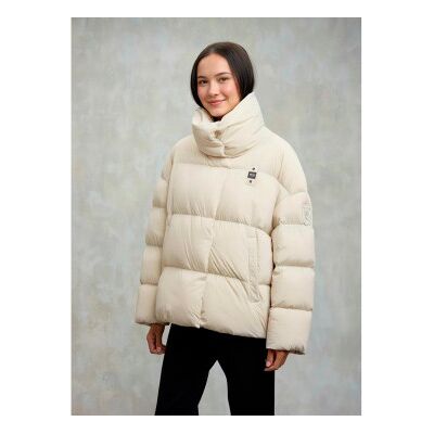 Blauer für Damen. 25WBLDC03166 Nuvola Ross beige kurze Jacke (S), Lässig, Nylon Blauer für Damen. 25WBLDC03166 Nuvola Ross beige kurze Jacke (S), Lässig, Nylon