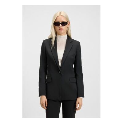 HUGO für Damen. 50516447 Blazer Atana schwarz (42), Lässig, Party, Synthetisch, Klassisch HUGO für Damen. 50516447 Blazer Atana schwarz (42), Lässig, Party, Synthetisch, Klassisch