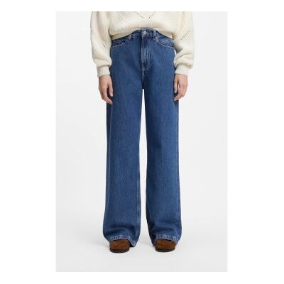 Boss für Damen. 50552093 Blaue Regular Fit Jeans mit weitem Bein (30/32), Lässig, Denim Boss für Damen. 50552093 Blaue Regular Fit Jeans mit weitem Bein (30/32), Lässig, Denim