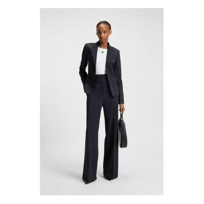 HUGO für Damen. 50516143 Himia marineblaue Hose (40), Lässig, Polyester HUGO für Damen. 50516143 Himia marineblaue Hose (40), Lässig, Polyester