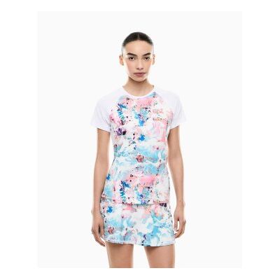 EA7 für Damen. 7W000890_AF14524 Tennis-T-Shirt weiß (XXS), Lässig, Sportlich, Polyamid, Kurzarm EA7 für Damen. 7W000890_AF14524 Tennis-T-Shirt weiß (XXS), Lässig, Sportlich, Polyamid, Kurzarm