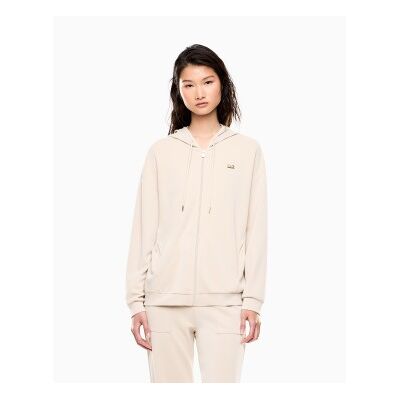 EA7 für Damen. 7W000192_AF12643 Core Lady Relax beige Sweatshirt (S), Lässig, Lyocell EA7 für Damen. 7W000192_AF12643 Core Lady Relax beige Sweatshirt (S), Lässig, Lyocell