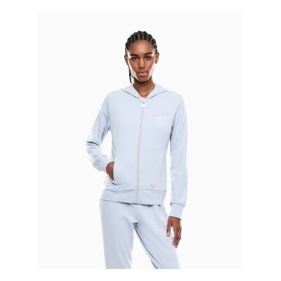 EA7 für Damen. 7W001044_AF12482 Sweatshirt Evolution blau (M), Lässig, Polyester EA7 für Damen. 7W001044_AF12482 Sweatshirt Evolution blau (M), Lässig, Polyester