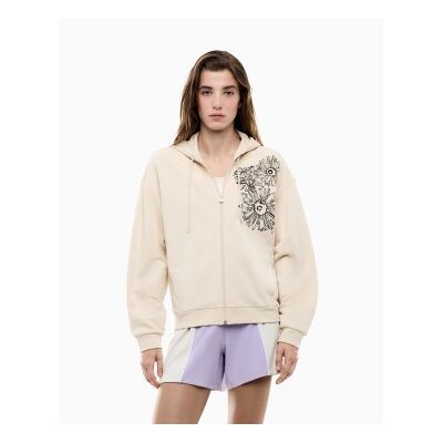 EA7 für Damen. 7W001000_AF20758 Graphic Series Kapuzenpullover in Beige (XXL), Lässig, Baumwolle, Langarm EA7 für Damen. 7W001000_AF20758 Graphic Series Kapuzenpullover in Beige (XXL), Lässig, Baumwolle, Langarm