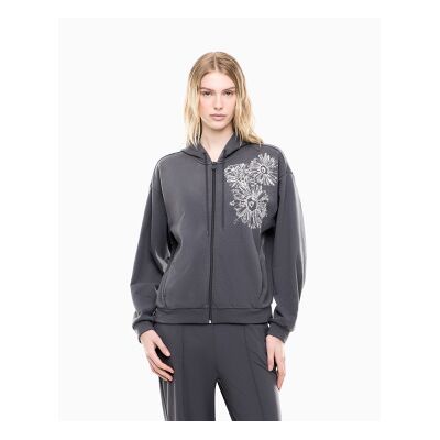 EA7 für Damen. 7W001000_AF20758 Graphic Series Sweatshirt grau (S), Lässig, Baumwolle EA7 für Damen. 7W001000_AF20758 Graphic Series Sweatshirt grau (S), Lässig, Baumwolle