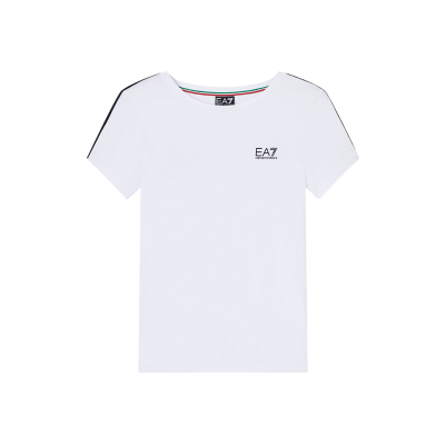 EA7 für Damen. 7W001220_AF12503 T-Shirt Italian Spirit weiß (M), Lässig, Baumwolle, Kurzarm EA7 für Damen. 7W001220_AF12503 T-Shirt Italian Spirit weiß (M), Lässig, Baumwolle, Kurzarm