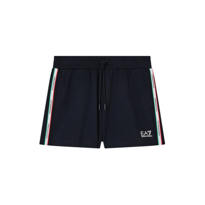EA7 für Damen. 7W001224_AF12660 Kurze Hose Italian Spirit blau (S), Lässig, Baumwolle, Marine EA7 für Damen. 7W001224_AF12660 Kurze Hose Italian Spirit blau (S), Lässig, Baumwolle, Marine