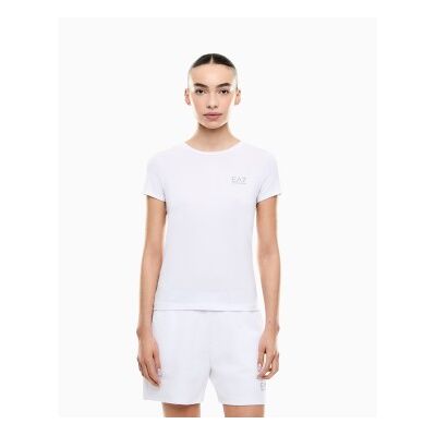 EA7 für Damen. 7W001149_AF12945 T-Shirt Natural Ventus weiß (L), Lässig, Polyester, Kurzarm EA7 für Damen. 7W001149_AF12945 T-Shirt Natural Ventus weiß (L), Lässig, Polyester, Kurzarm