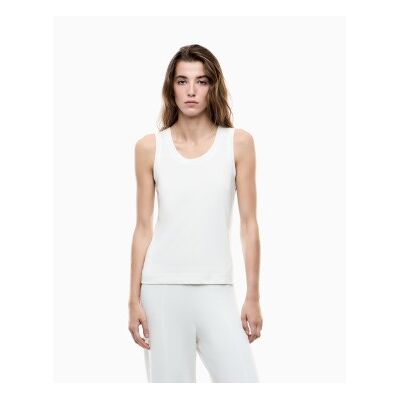 EA7 für Damen. 7W001014_AF13919 Trägertop aus Viskosemischung Precious weiß (XS), Lässig, Sportlich, Ärmellos / Hosenträger EA7 für Damen. 7W001014_AF13919 Trägertop aus Viskosemischung Precious weiß (XS), Lässig, Sportlich, Ärmellos / Hosenträger
