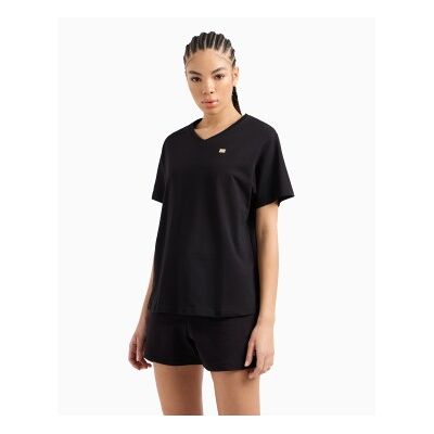 EA7 für Damen. 7W000029_AF10373 Core Lady T-shirt schwarz (XXS), Lässig, Baumwolle, Kurzarm EA7 für Damen. 7W000029_AF10373 Core Lady T-shirt schwarz (XXS), Lässig, Baumwolle, Kurzarm