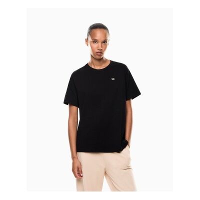 EA7 für Damen. 7W000455_AF10373 T-Shirt mit schwarzem Rundhalsausschnitt (XXL), Lässig, Baumwolle, Kurzarm EA7 für Damen. 7W000455_AF10373 T-Shirt mit schwarzem Rundhalsausschnitt (XXL), Lässig, Baumwolle, Kurzarm