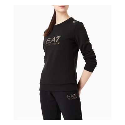EA7 für Damen. 8NTM45_TJ9RZ Evolution Sweatshirt schwarz (M), Lässig, Polyester, Langarm EA7 für Damen. 8NTM45_TJ9RZ Evolution Sweatshirt schwarz (M), Lässig, Polyester, Langarm