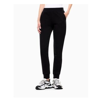 EA7 für Damen. 7W000538_AF15831 Elastische Logo Series Hose mit Bündchen schwarz (XXS), Lässig, Sportlich, Baumwolle EA7 für Damen. 7W000538_AF15831 Elastische Logo Series Hose mit Bündchen schwarz (XXS), Lässig, Sportlich, Baumwolle