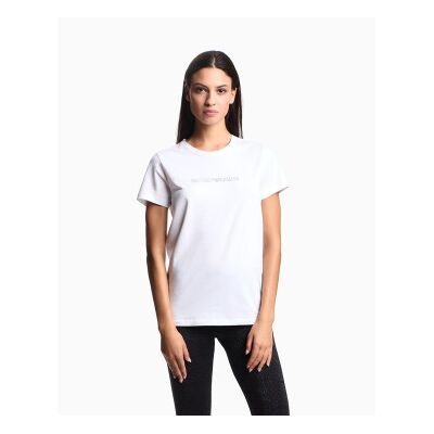 Giorgio Armani Emporio Armani für Damen. EW000408_AF13033 Homie T-shirt weiß (M), Heimtextilien, Baumwolle Giorgio Armani Emporio Armani für Damen. EW000408_AF13033 Homie T-shirt weiß (M), Heimtextilien, Baumwolle