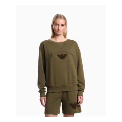 Giorgio Armani Emporio Armani für Damen. EW000778_AF20244 Shorts Sponge Logo grün (L), Lässig, Baumwolle Giorgio Armani Emporio Armani für Damen. EW000778_AF20244 Shorts Sponge Logo grün (L), Lässig, Baumwolle