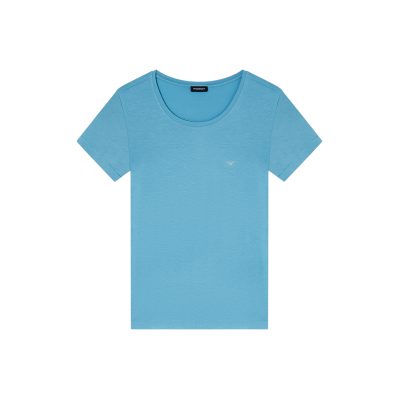 Giorgio Armani Emporio Armani für Damen. EW000408_AF19024 Unverzichtbares T-shirt blau (XS), Heimtextilien, Viskose, Kurzarm, Türkis Giorgio Armani Emporio Armani für Damen. EW000408_AF19024 Unverzichtbares T-shirt blau (XS), Heimtextilien, Viskose, Kurzarm, Türkis