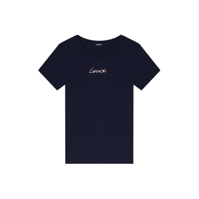 Giorgio Armani Emporio Armani für Damen. EW000408_AF19049 T-shirt Saint Valentine navy (L), Heimtextilien, Baumwolle, Kurzarm, Marine Giorgio Armani Emporio Armani für Damen. EW000408_AF19049 T-shirt Saint Valentine navy (L), Heimtextilien, Baumwolle, Kurzarm, Marine