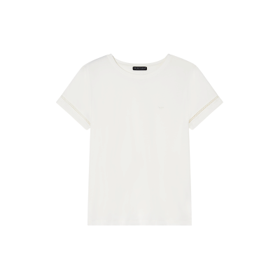 Giorgio Armani Emporio Armani für Damen. EW003044_AF19039 Trikot Home Calada weiß (M), Heimtextilien, Baumwolle, Kurzarm Giorgio Armani Emporio Armani für Damen. EW003044_AF19039 Trikot Home Calada weiß (M), Heimtextilien, Baumwolle, Kurzarm