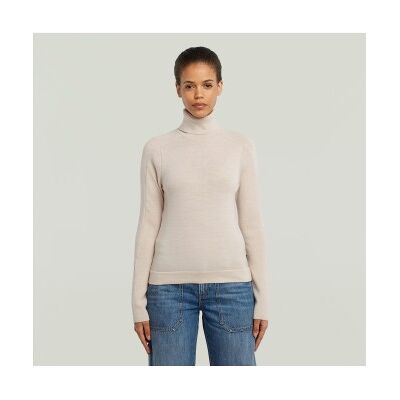 G-Star für Damen. D27713-B692-1603 Core Turtle Slim beige Pullover (XL), Lässig, Wolle, Langarm G-Star für Damen. D27713-B692-1603 Core Turtle Slim beige Pullover (XL), Lässig, Wolle, Langarm