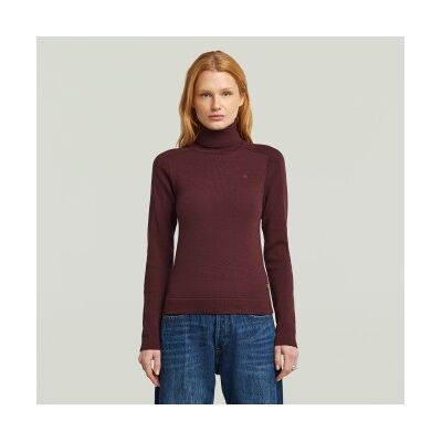 G-Star für Damen. D27713-B692-671 Core Turtle Slim Pullover burgunderrot (S), Lässig, Wolle, Langarm, Bordeaux G-Star für Damen. D27713-B692-671 Core Turtle Slim Pullover burgunderrot (S), Lässig, Wolle, Langarm, Bordeaux