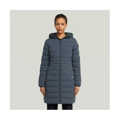 G-Star für Damen. D26955-D518-H392 Foundation Wattierter Mantel blau (L), Lässig, Polyester G-Star für Damen. D26955-D518-H392 Foundation Wattierter Mantel blau (L), Lässig, Polyester